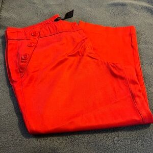 Red Capris pants size 10